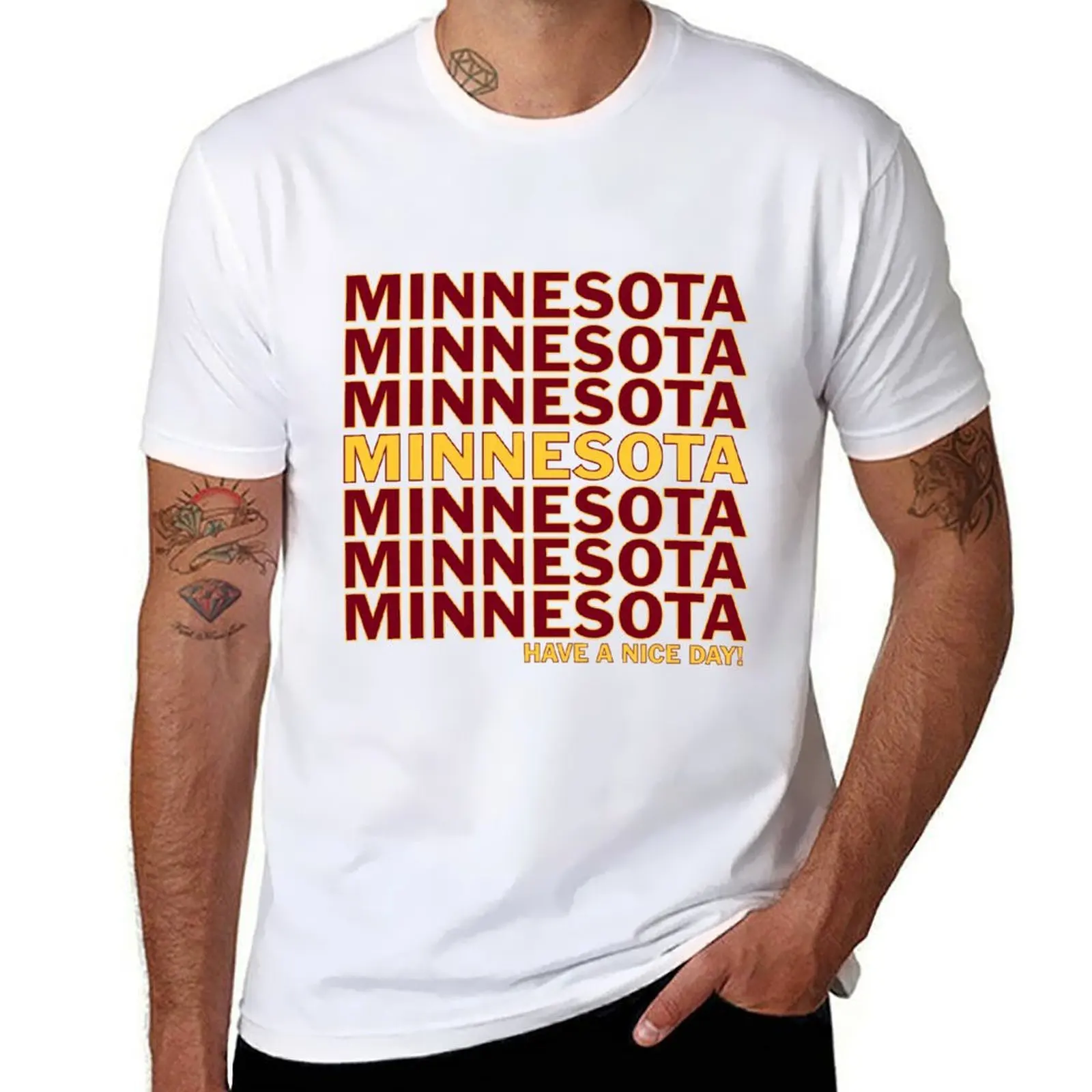 

Minnesota Thank You T-Shirt men t shirt cotton 100% mens graphic t shirts T-Shirt