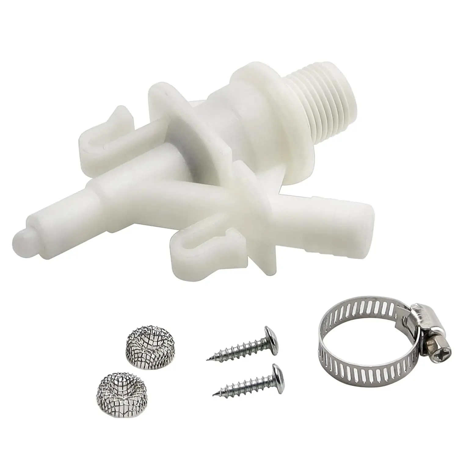 Rv Toilet Flush Valve No Leak Corrosion Resistant ABS With Antifreeze Protection For Winter Camping