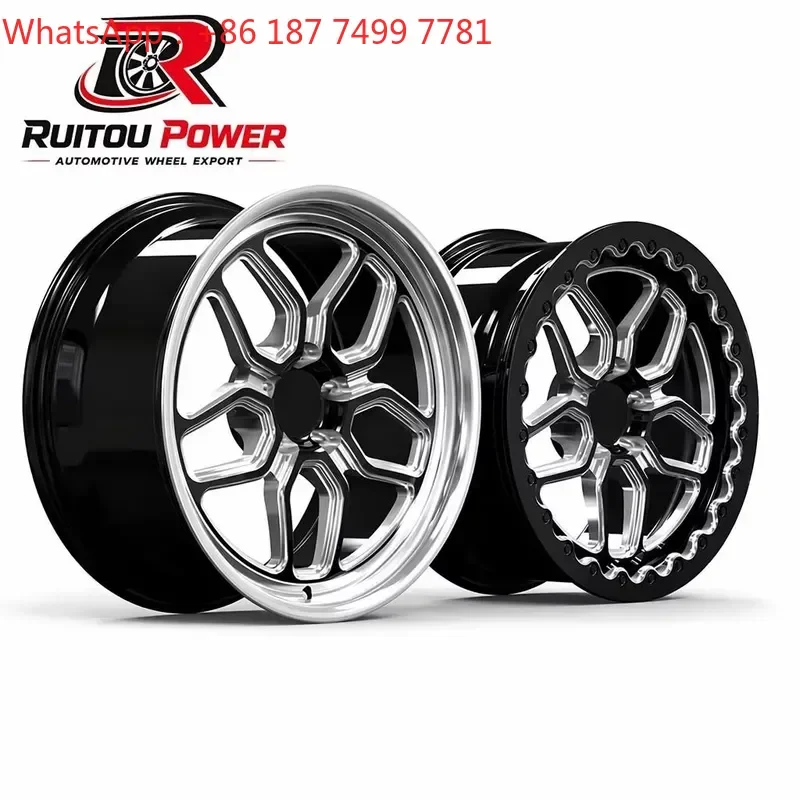 Custom Forged Drag Pack Wheels 15x8 15x10 17x10 18x10.5 Lightweight Rims for Challenger Hellcat Silverado 5x114.3
