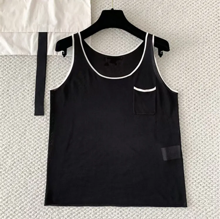 Customization European women's clothing for summer 2026 - new styles Sleeveless round-neck Silk vest top