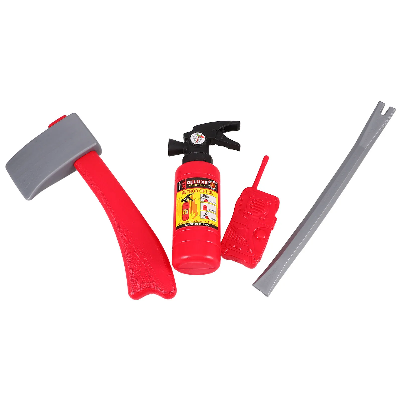 

1 set Firefighter Role Play Set Kids Toy Pretend Play Fire Props Costume Accessories Safe Premium Plastic Educational Playthings
