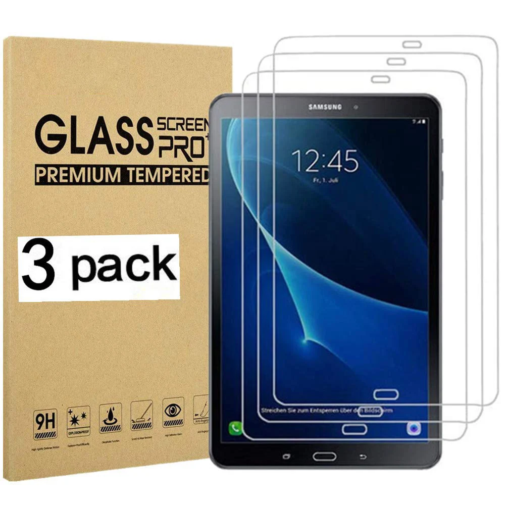 

( 3 Packs ) Tempered Glass For Samsung Galaxy Tab A 10.1 2016 SM-T580 SM-T585 T580 T585 Tablet Screen Protector