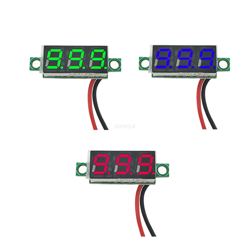 0.36 Inch DC4.5-30V 0-30V Mini LED Digital Voltmeter Electronic Parts Accessories Digital Voltmeter Variable Precision Display