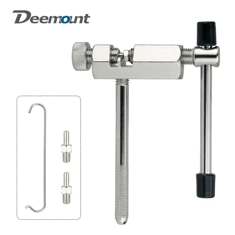 Full Metal Chain Breaker for Bicycle 6-12 Speed Drivetrain Service Cycle Chain Thimble Removal Tool Heat Treated Electro Plated