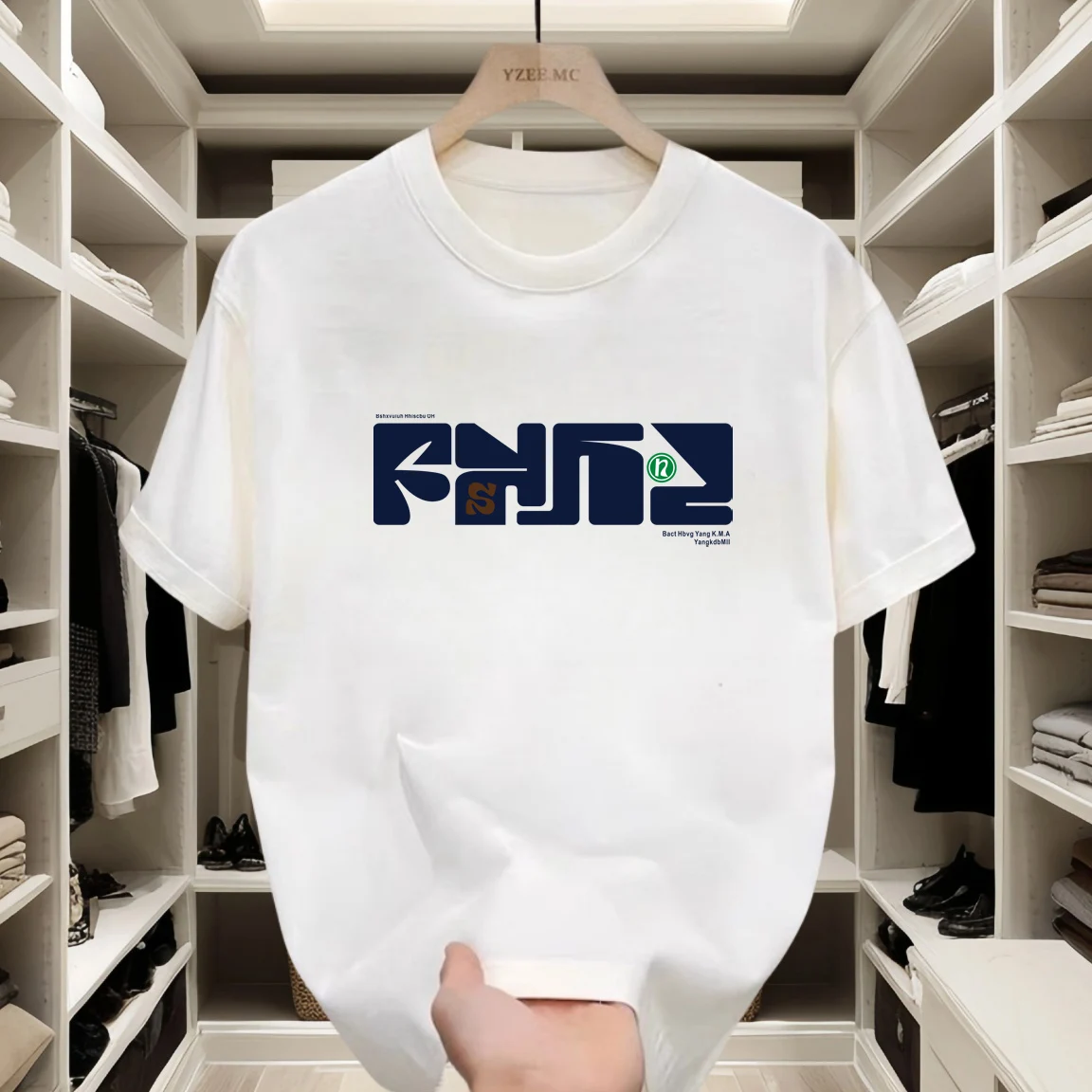 

2025 New Summer High-quality Sports Men's Short-sleeved T-shirt Trendy Brand Loose Round Neck Sweatshirt Unisex Wholesale
