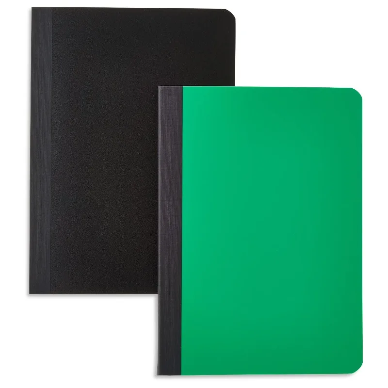 2 Pack College Ruled Poly Composition Books, 5x7 inches, 80 Sheets Each