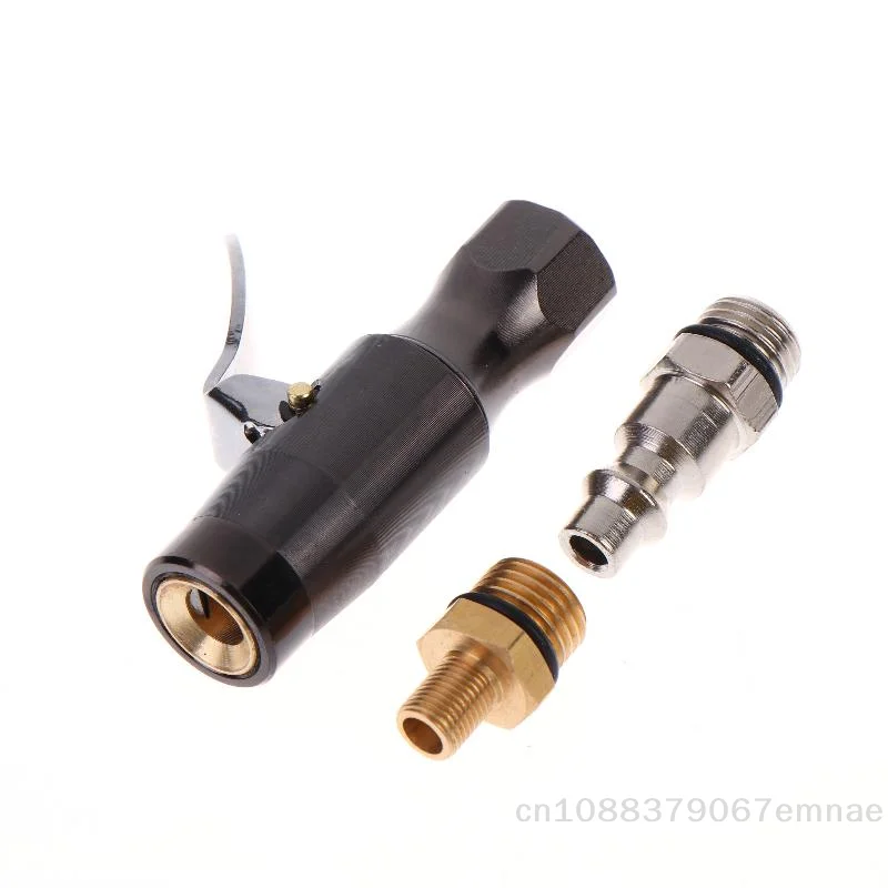 

[ZY]1 Set DIY Accessories 200PSI Tire Inflator Lock-on Air Chuck Dual-Jaw Designed For Schrader Valve Use No Leakage Home Garage