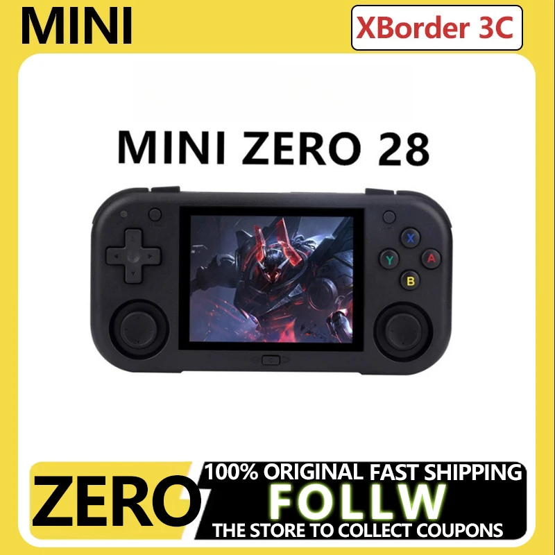 

MINI ZERO 28 Mini Retro Pocket Game Console 2.8 Inch Screen Portable PSP Video Games Built in Classic Joystick Old School Gaming