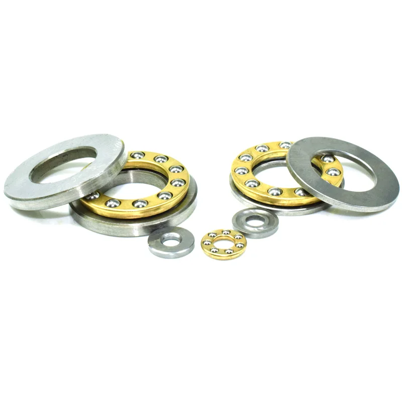 F25-6 F3-8 Three-Piece Angular Contact Flat Thrust Ball Bearings, Steel Rotating Pressure Bearings, Mechanical DIY Ball Bearings