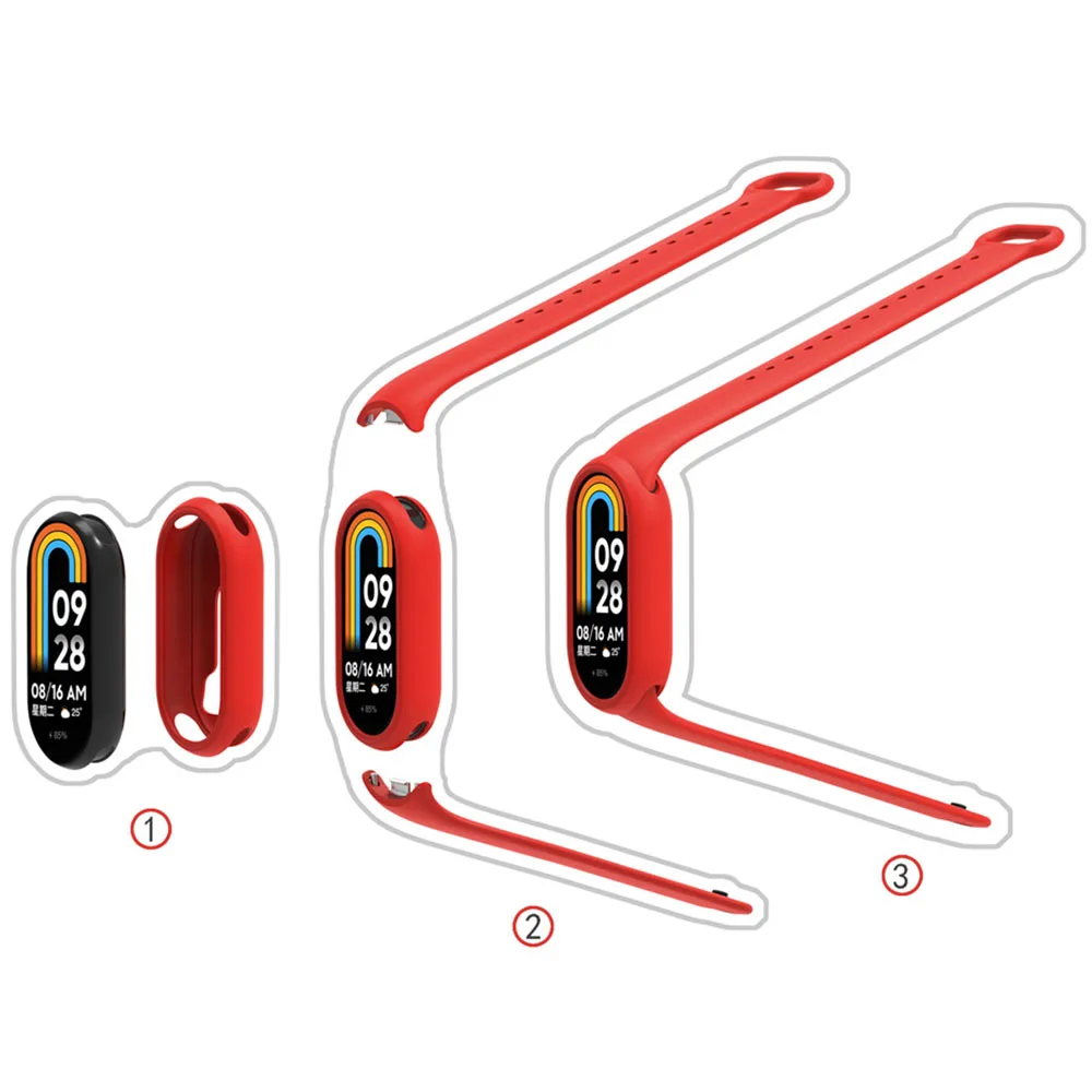BEHUA Fall Für Xiaomi Mi Band 8 Abdeckung Screen Protector Fällen Schutzhülle Für Xiaomi Band 8 Stoßstange Shell Zubehör