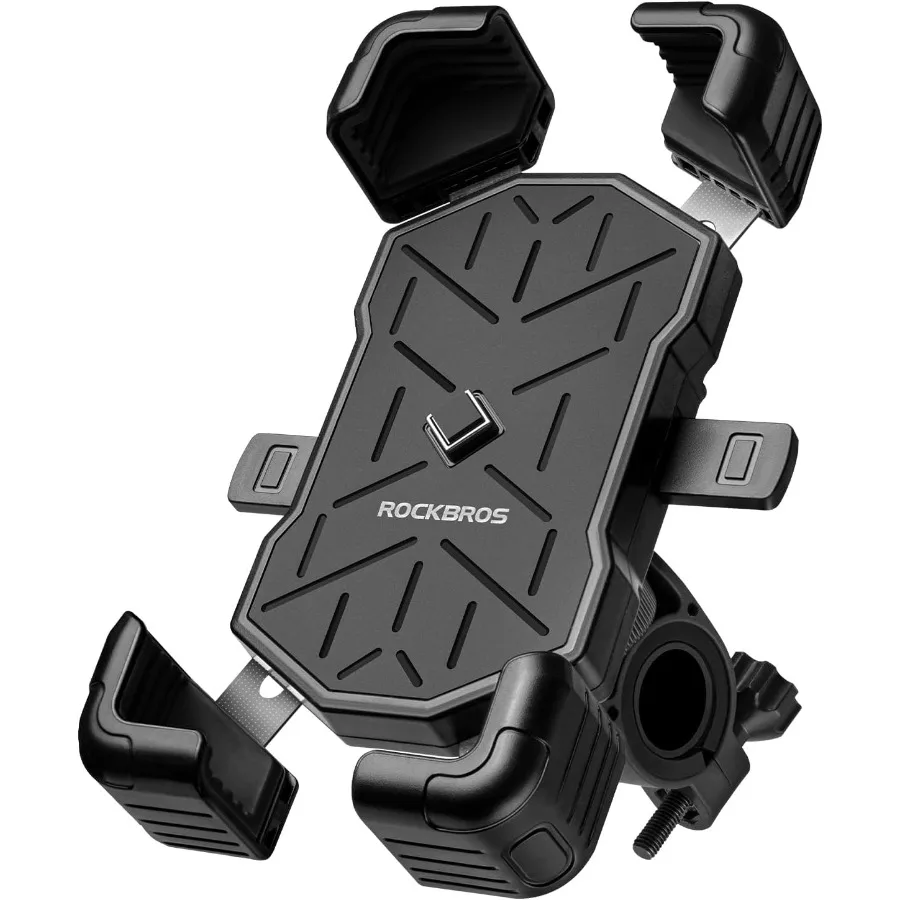 

Велосипедный держатель для телефона, крепление для телефонов 4,5 дюйма, 7,1 дюйма, быстроразъемный зажим на руль, вращающееся на 360 градусов крепление для мотоцикла, идеально подходит для C