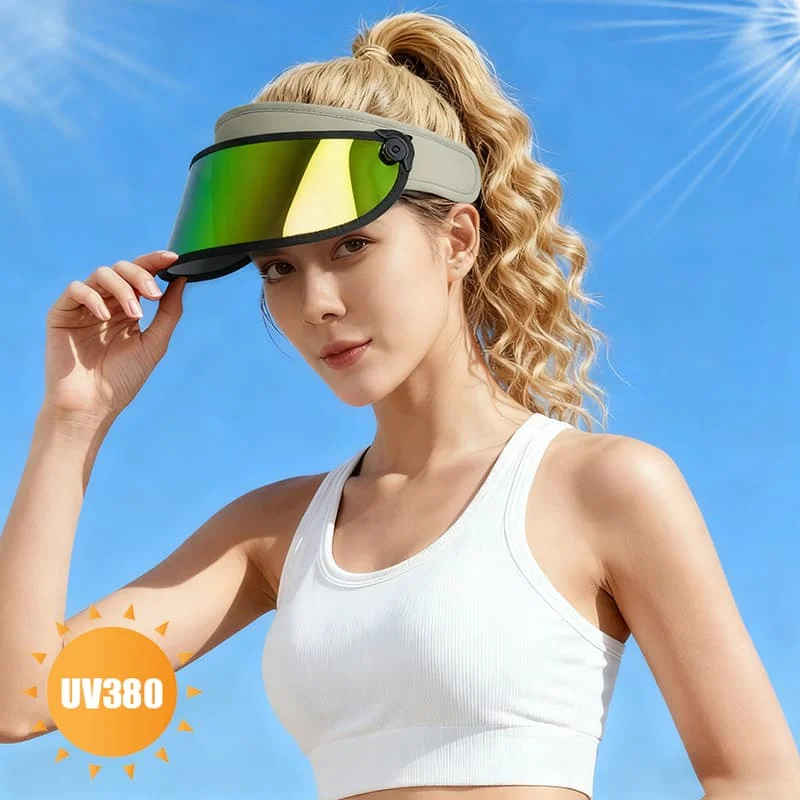 

2026 New Wide Brim Sunshade Hat UV Protect Outdoor Sport Cap Lightweight Sun Hat Khaki Soft Sweatband Quick-drying for Running