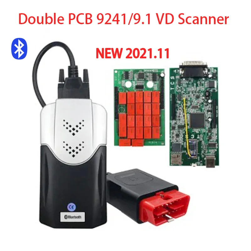 

OBD2 Bluetooth Scanner Universal Wireless Adapter Double PCB 9241/VD 9.1/4.3 VD Multidiag Pro+ Car/Truck OBD2 Diagnostic Tools