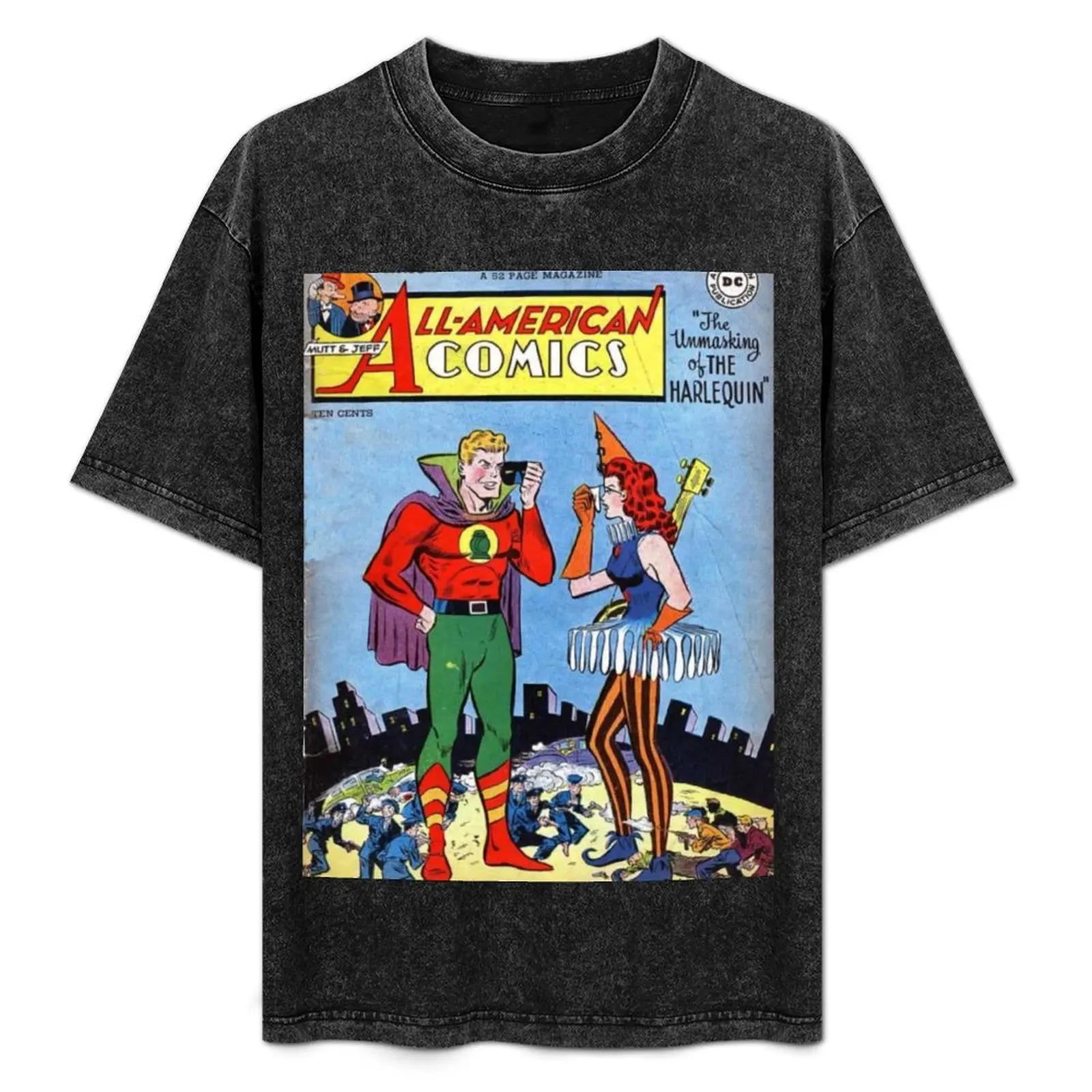 

Vintage All-American Comics T-Shirt Graphic Print Short Sleeve T-Shirt