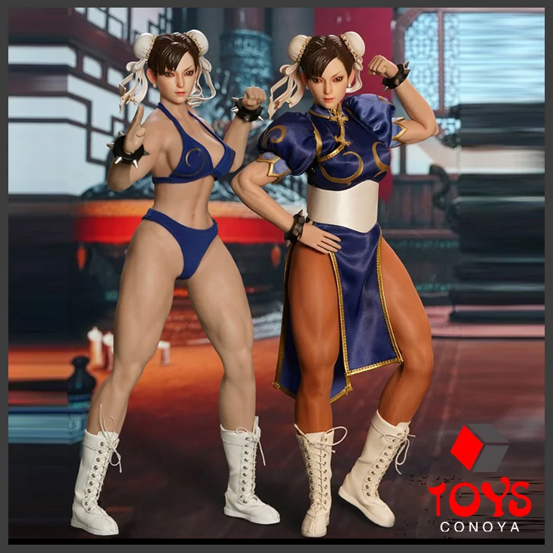 

2024 Q1 PLAY TOY P019 1/6 Fighting Goddess Chun Li Action Figure 12-inch Female Soldier Action Figure Medical GradeSilicone Body