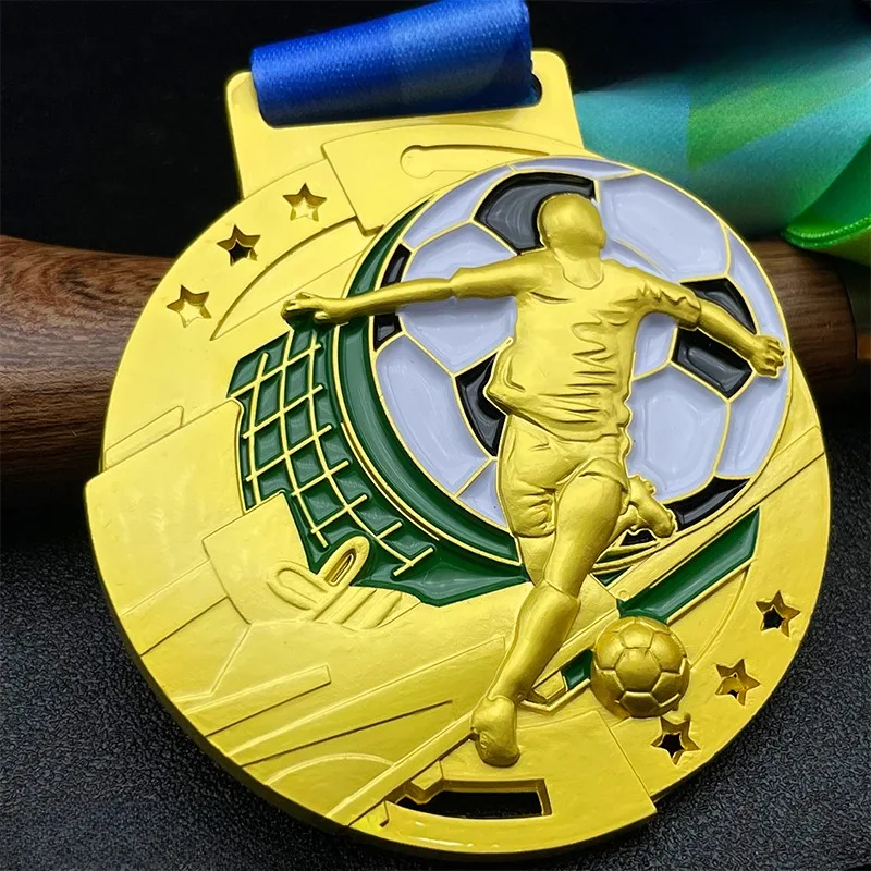 Football MEDALS Customized School student football games Games Beach Club games winner and runner-up MEDALS