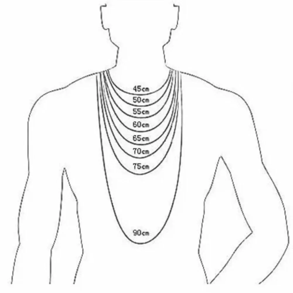 Trendy Punk Men's Necklace Metal 5,6,8,10,12,14mm Stainless Steel Necklace Choker Jewelry Cuban Necklace Gift