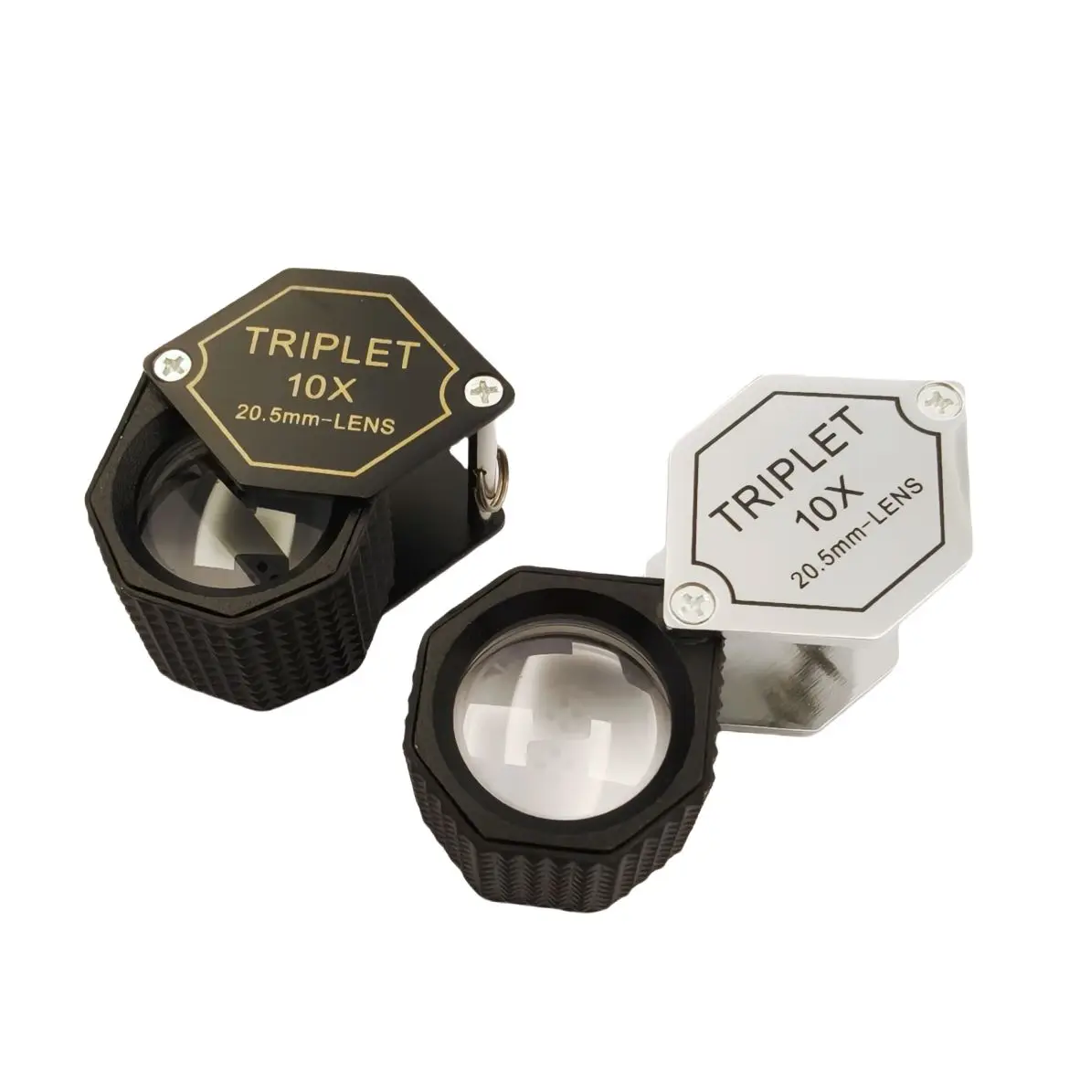 

Шестиугольная тройная лупа 10x диаметром 20,5 мм, лупа с драгоценными камнями, алмазная оценка, увеличительное украшение для глаз, инструменты для идентификации ювелирных изделий Lysuz