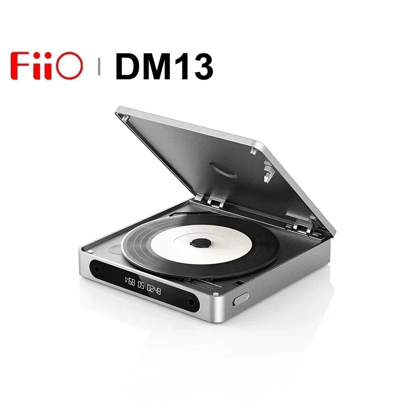 FiiO DM13 多機能ポータブルステレオ CD プレーヤー、長持ちするバッテリー付き、USB リッピングをサポート、光/同軸/3.5mm/4.4mm