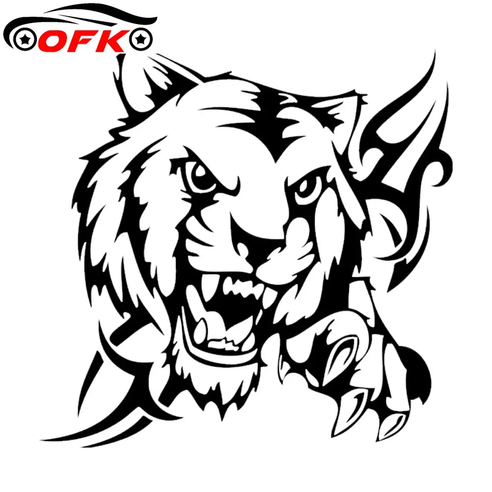 

Виниловая наклейка с головой тигра, 15 х15 см