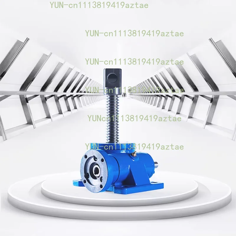 Elevator Electric/Manual Worm Gear Reducer Compact Linkage Screw Synchronous Lifting Platform Safety Working Load Screw