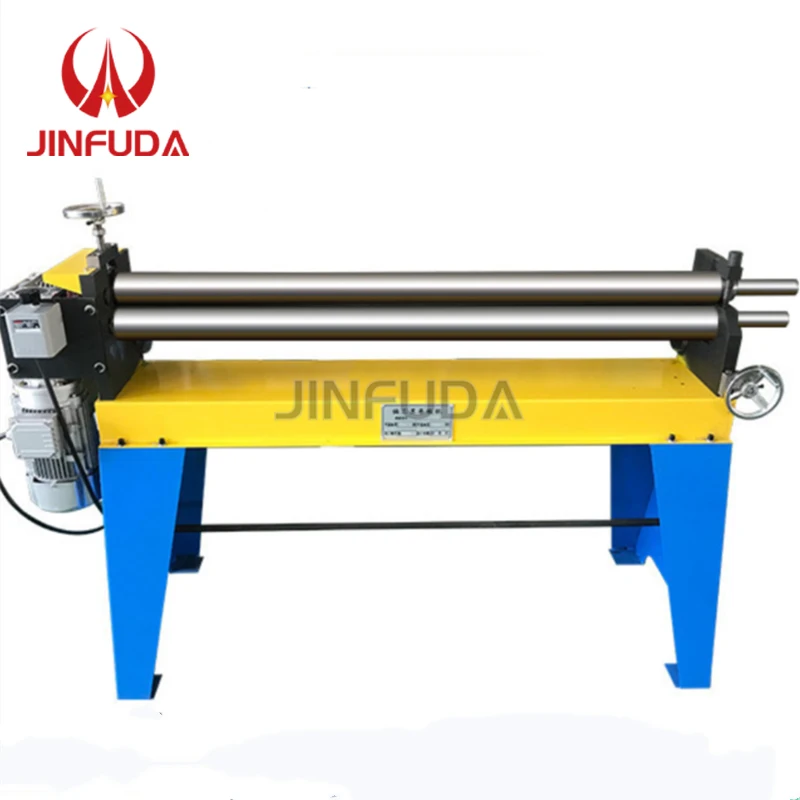 Manual Hand rolling machine  used for thin metal plate rolling min rolling diameter 100 mm.