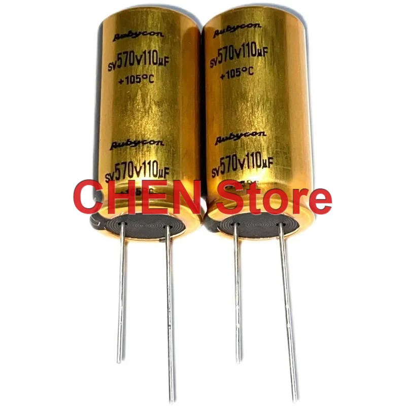 10PCS/lot original RUBYCON SV 570V110UF 18X35mm 105C electrolytic capacitor 110UF 570V Free Shipping