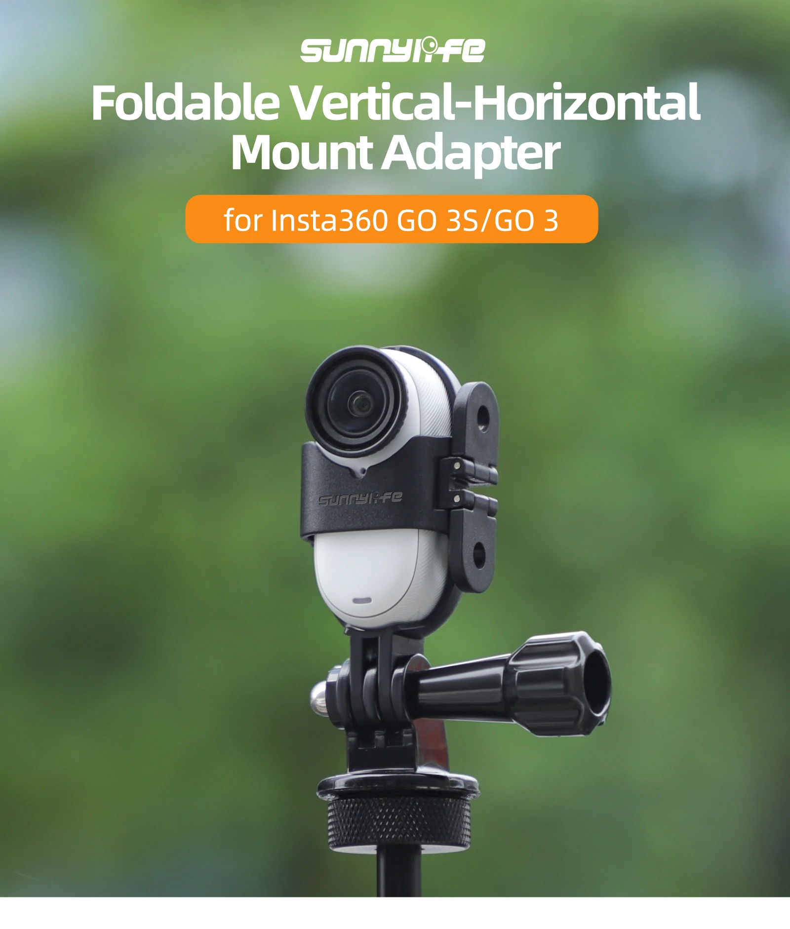 

for Insta360 GO 3S horizontal and vertical shooting bracket GO3 frame adapter expansion quick release accessories