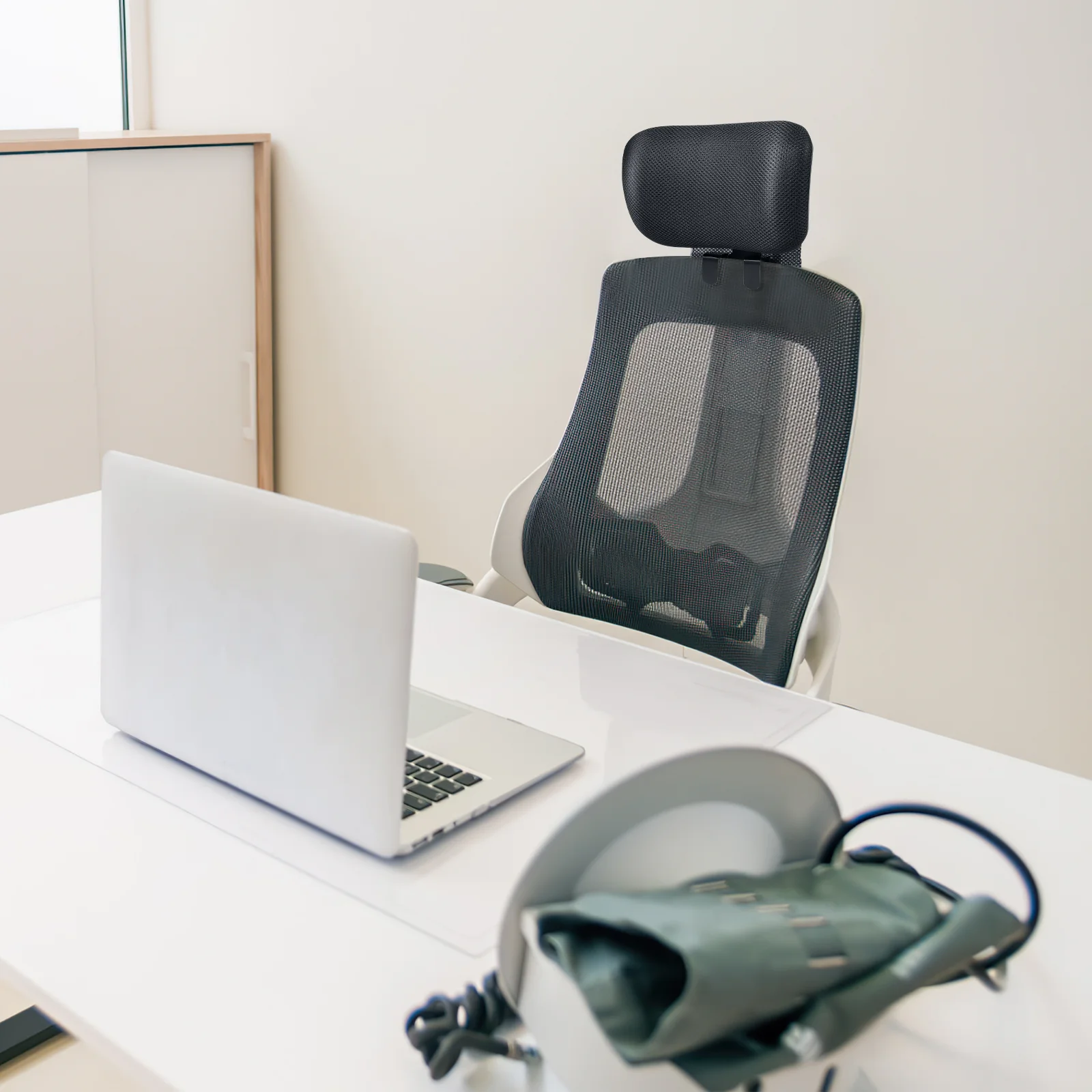 Almofada de cabeça para cadeira de computador, travesseiro para trabalho, escritório, apoio para encosto de cabeça, acessórios de mesa