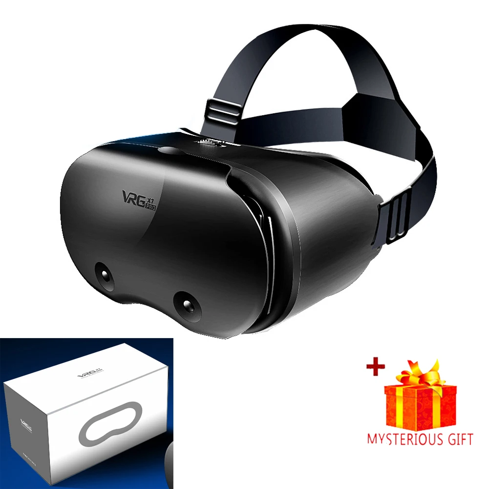 AyeBeau 3D Virtual Reality VR-Brille für iPhone, Android, Smartphone, Handy, Helm, Headset, mit echten Linsen, Schutzbrillen 3