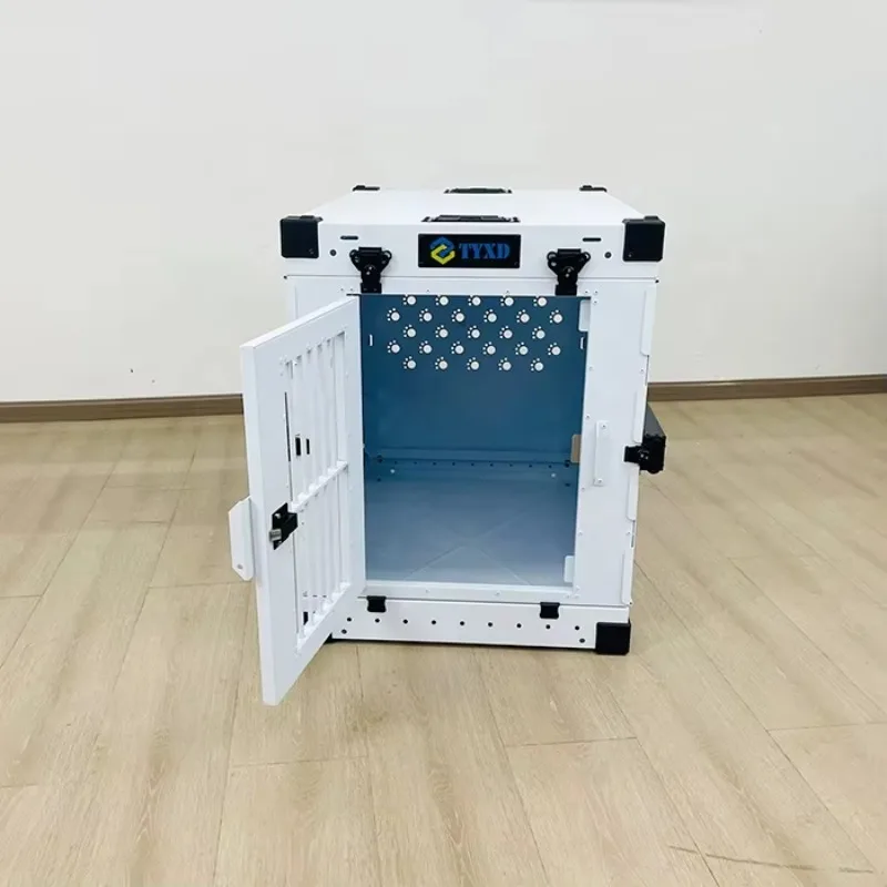 Wholesale 40 Inch White Collapsible XL Escape Proof Dog Kennel Crate Modern Foldable Pet Crate Box