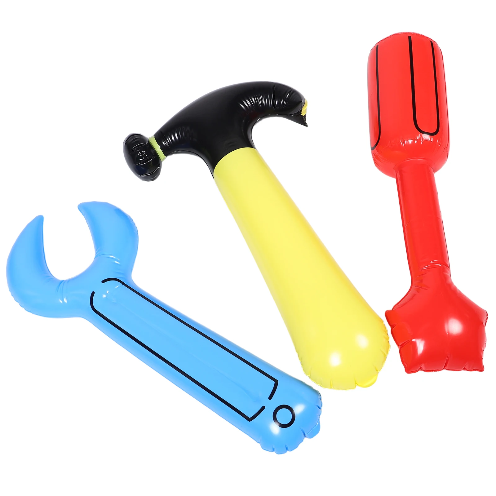 

Inflatable Construction Tools Set Kids Mallet Hammer Wrench Screwdriver For Birthday Party Role Play Diy Decorations