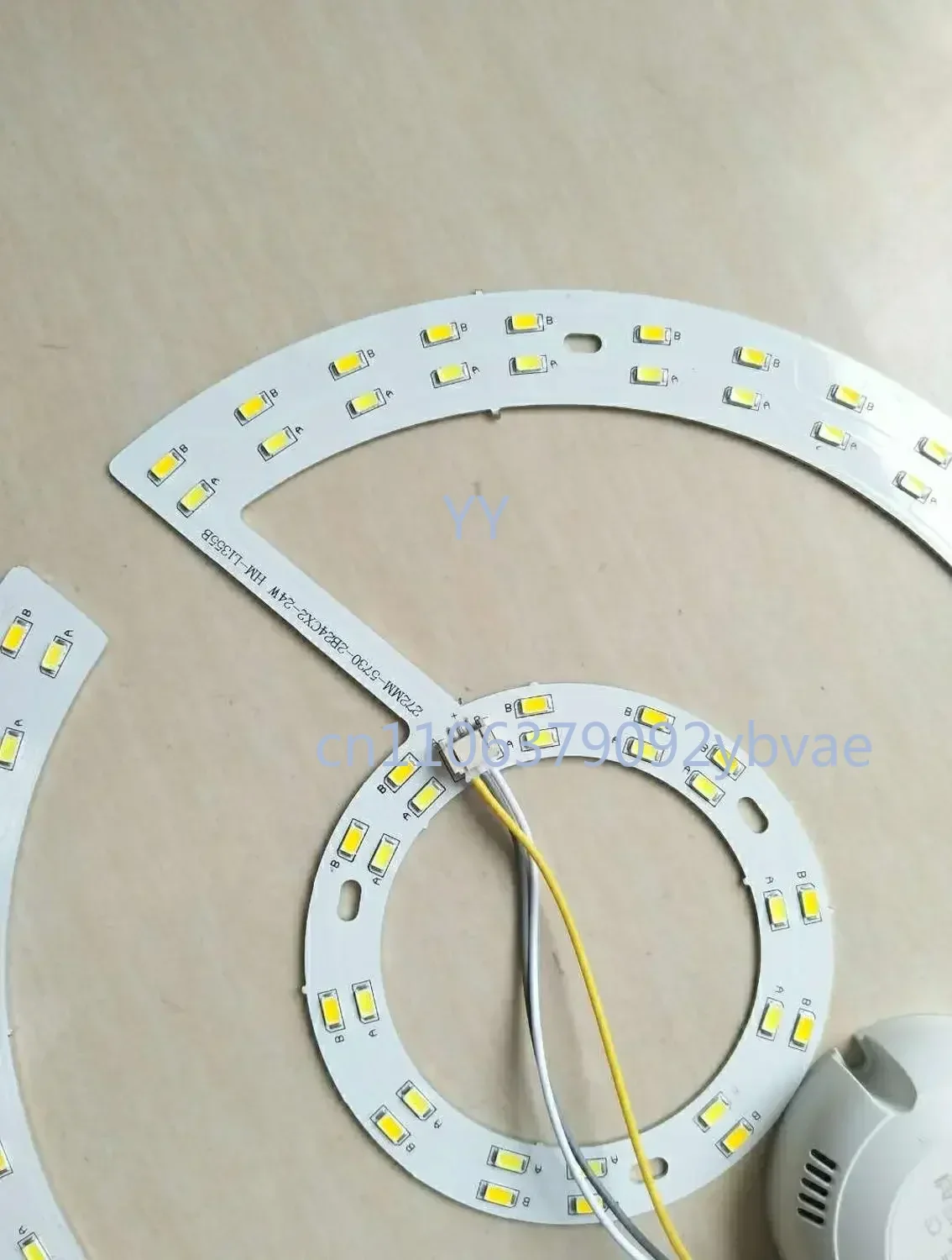 Led Ceiling Lamp Retrofit  Panel Circular Ring Energy-saving Light Source Bulb Bead Patch Wick   Board 24w