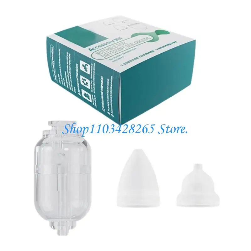 

G2TE Baby Nasal Aspirator Silicone Tip Manual Cleaner Suction Head Comfortable Use