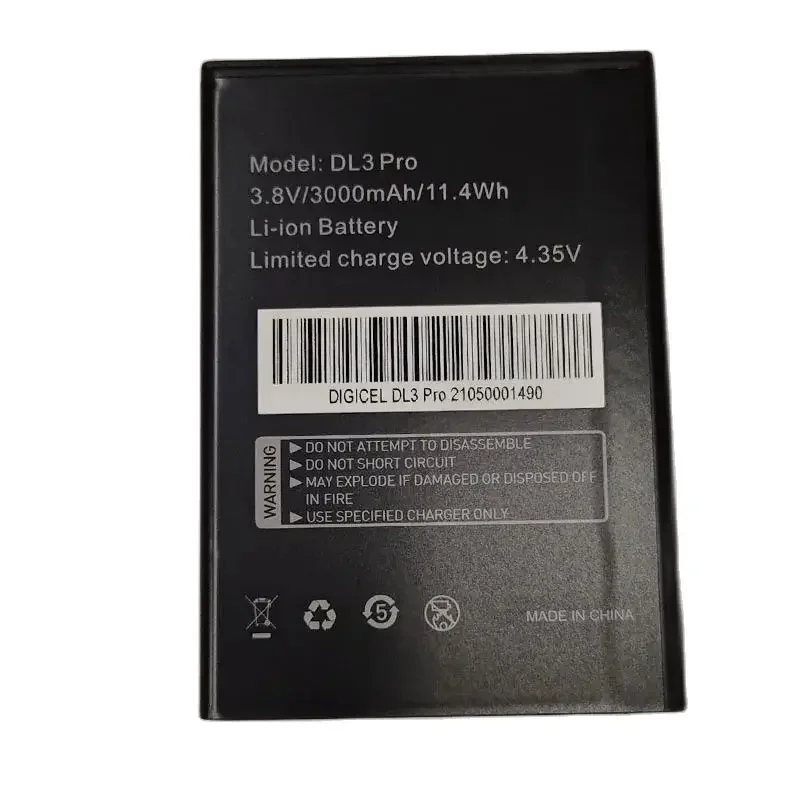 

Дата производства 2023 для аккумулятора Digicel DL3 pro, 3000 мАч, замена большой емкости