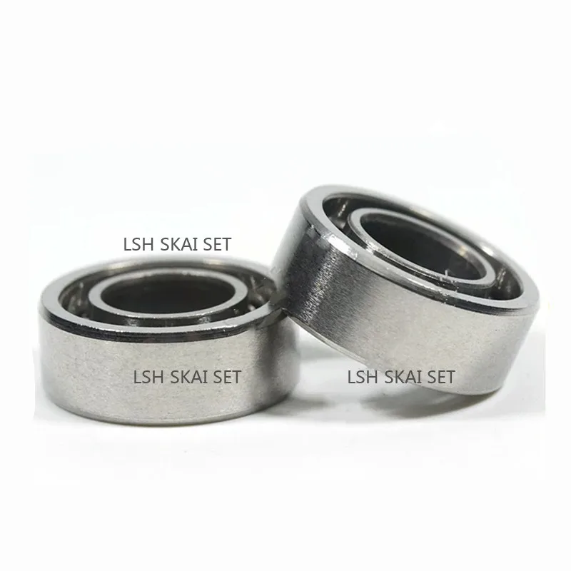 2Pcs Stainless Steel Mini Ball Bearing Silent Smooth Rotation Fidget Spinner Replacement Bearing for DIY Skateboard Parts