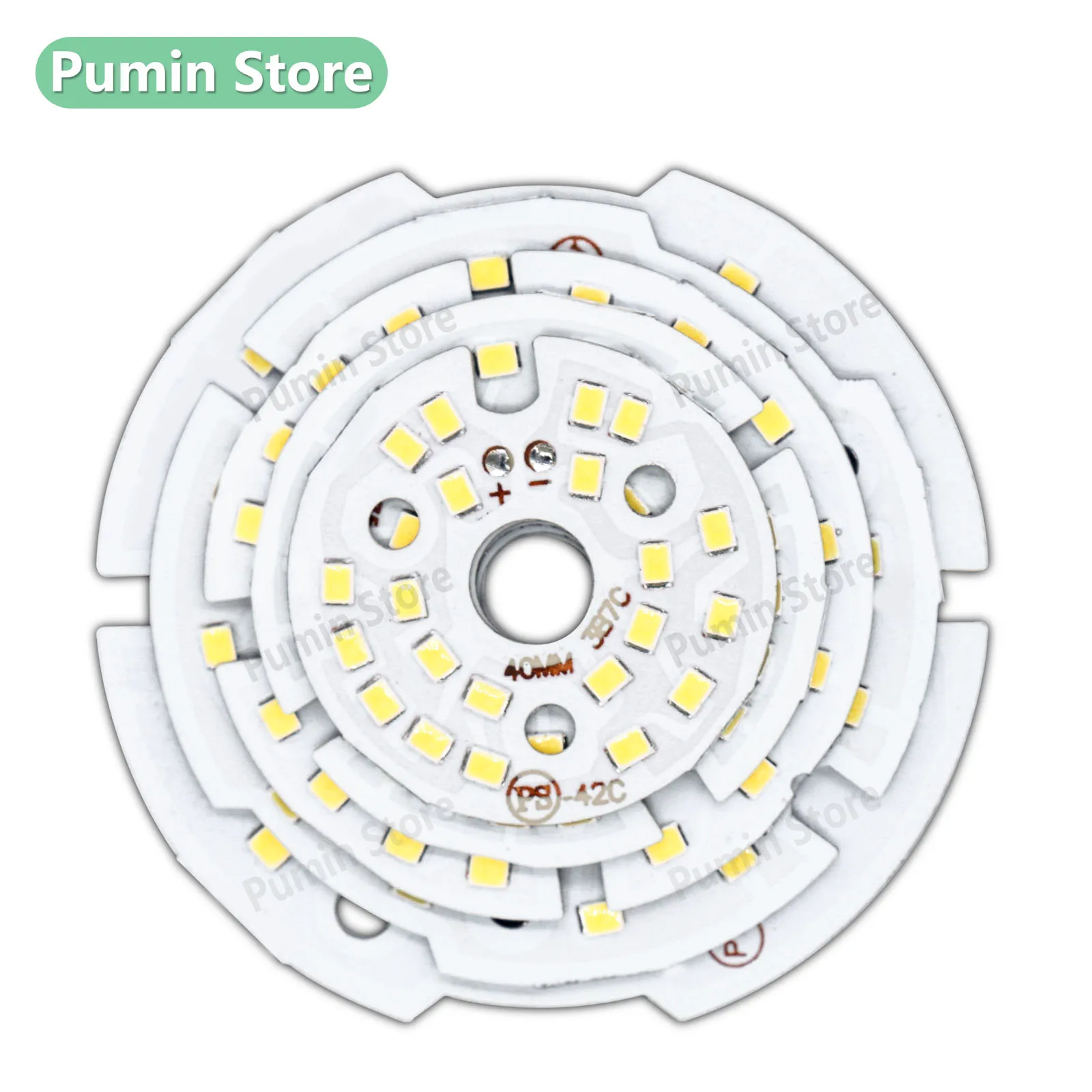 LED Brightness SMD2835 Light Board 7W Lamp Panel PCB With LED DC20-22V 40mm 48mm 56mm 65mm 74mm DIY Ceiling Light LED Bulb Light