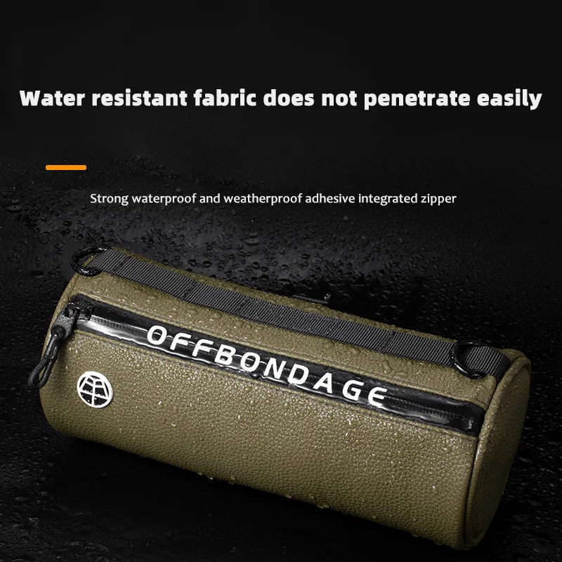 OFFBONDAGE Bicycle Front Tube Bag Waterproof Large Capacity Handlebar Bag Portable Multifunctional Shoulder Bag Bike Bag