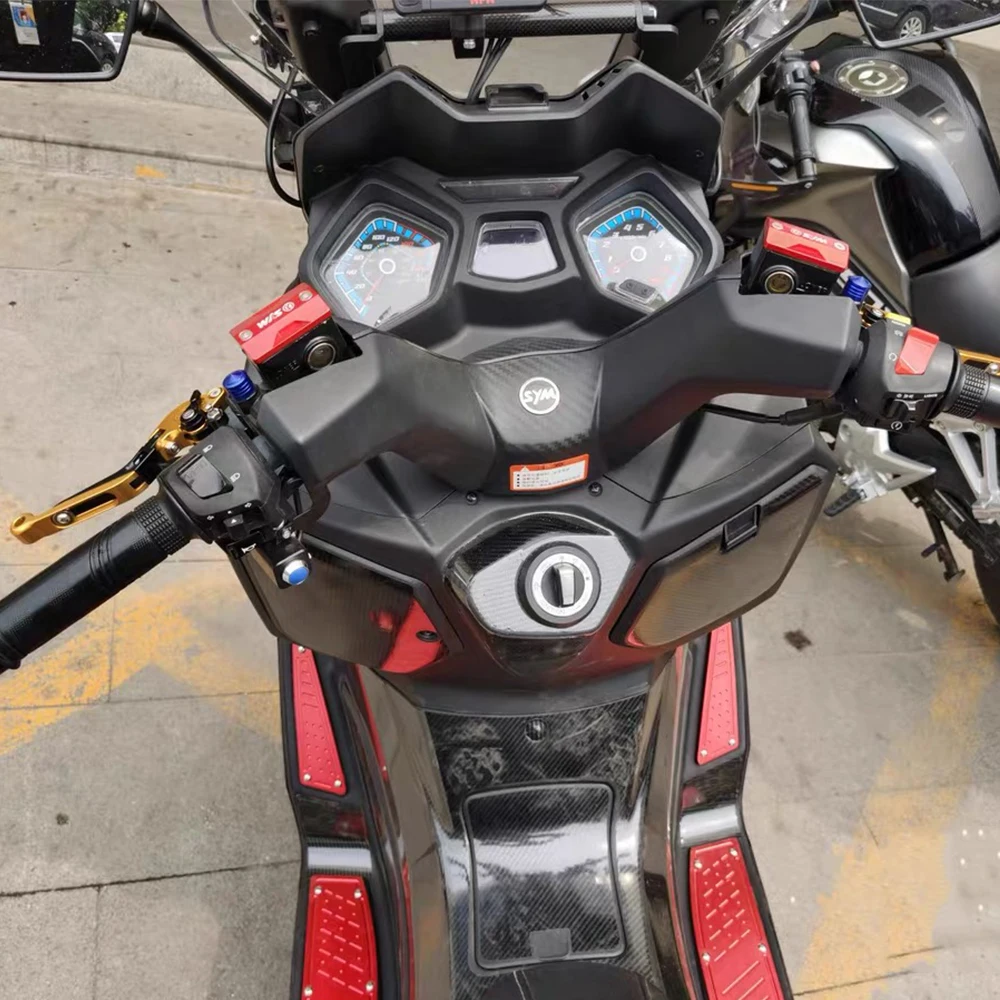 ليديشون-أطقم دواسة القدم للدراجات النارية ، مساند قدم خطوة للقدمين ، مسند للقدمين من الفولاذ المقاوم للصدأ لـ SYM cruiser isym300 #3