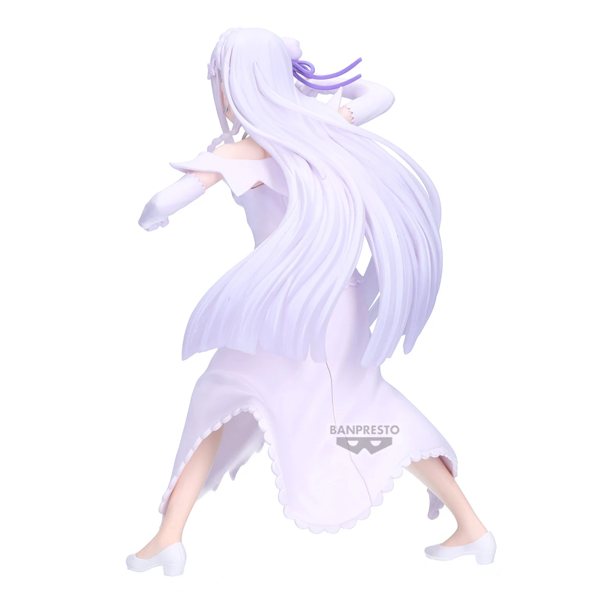 Original Banpresto Re:Life in a Different World from Zero Anime Emilia Action Figurine Toys PVC Model Collection Decoration view 3