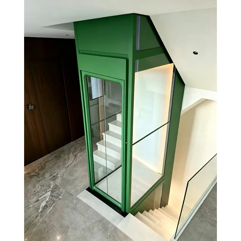 Safe and Portable Home Panoramic Elevators for Family Vertical Platform Lift Residential Elevators Villa Glass Elevator Lift