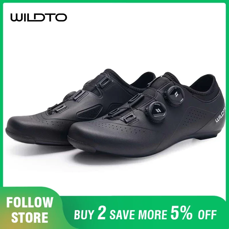 

WILDTO Велосипедная обувь из стекловолокна Уличная твердость 9 Износостойкие дорожные кроссовки Унисекс Регулируемая профессиональная гоночная велосипедная обувь