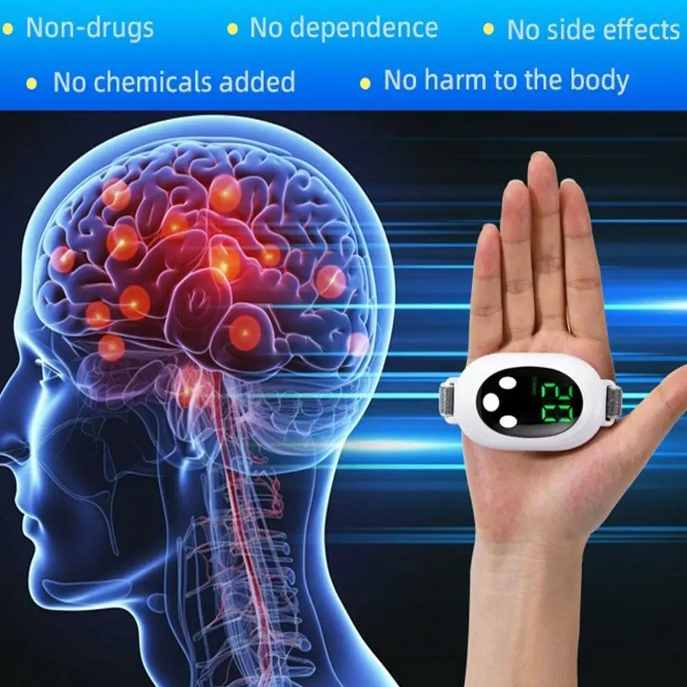 Handheld Smart Sleep Aid Relaxation Treatment Insomnia Anxiety Stress Relieve Pulse Muscle Stimulation 20 Gears Adjust