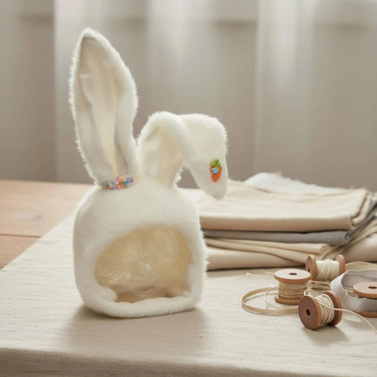 

Soft Hare Headpiece Hat Cute Design Soft Hare Headpiece Hat 20cm Doll Hat for Hobbyists