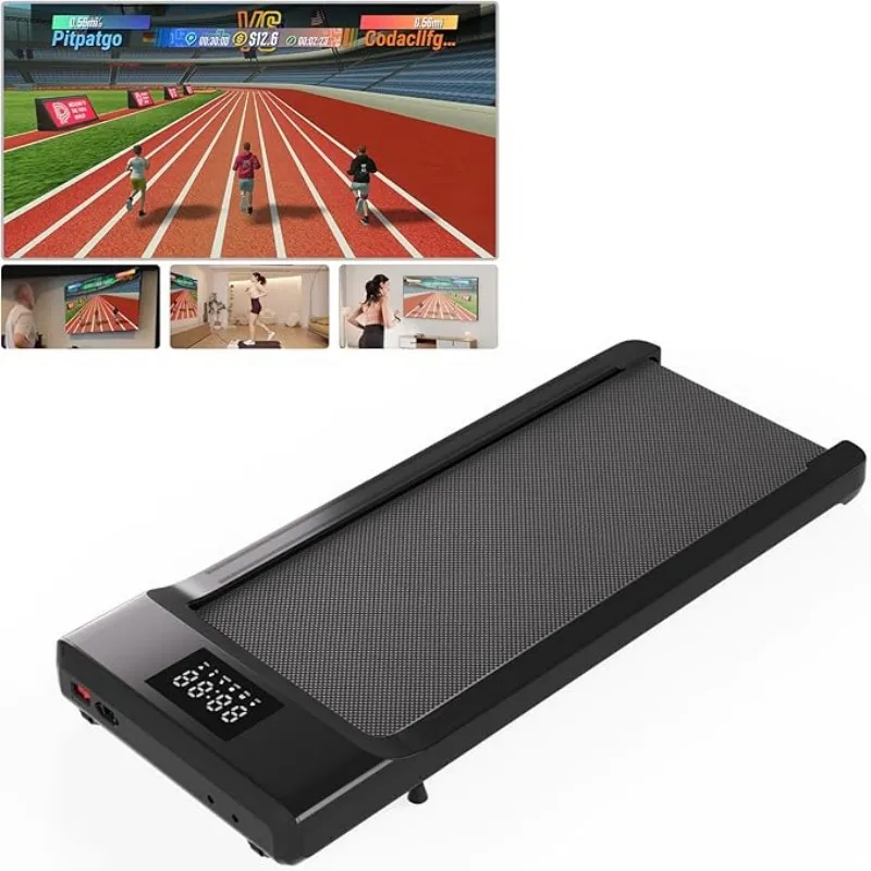 15.55*35.43 Inch Running Area 300 lbs Capacity Portable Under Desk Treadmill with Remote Control & LED Display