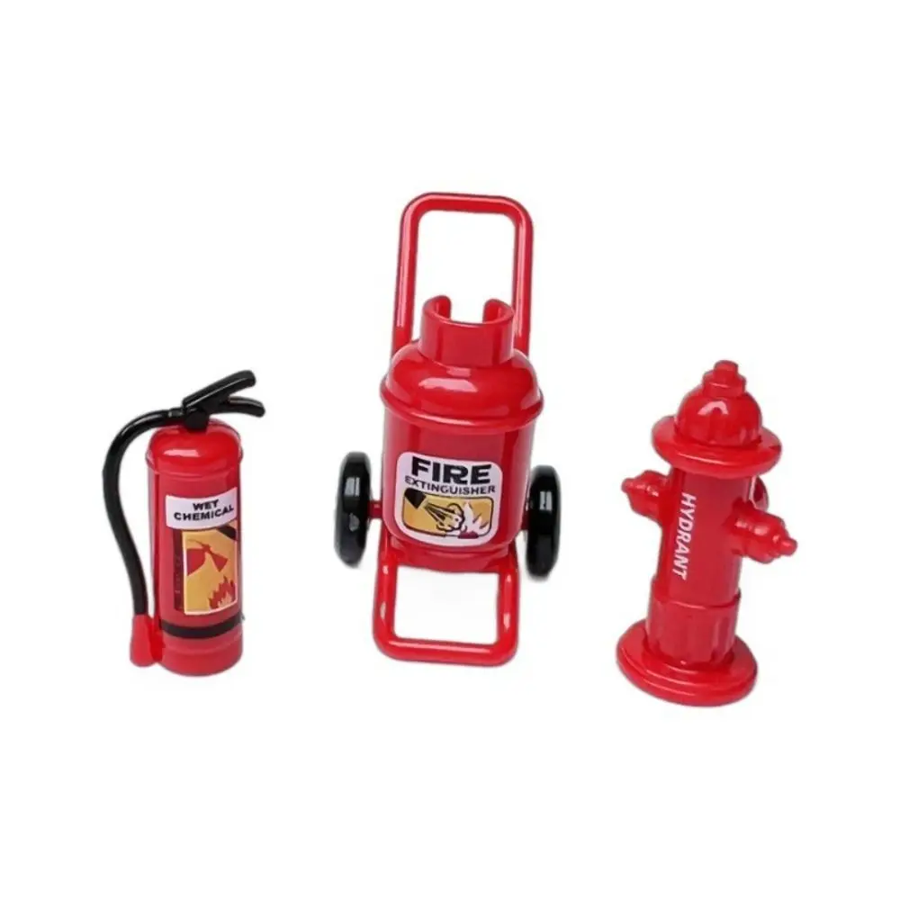 Plastic Dollhouse Mini Fire Extinguisher Acrylic Fire Hydrant Doll Accessories Doll House Decoration for 1/6 And 1/12 Dollhouse