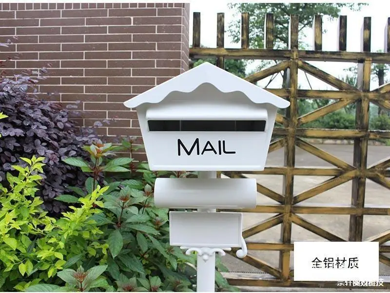 YX  all-aluminum upright mailbox - mailbox, letter box, newspaper box - ideal for villa garden decoration and storefront display