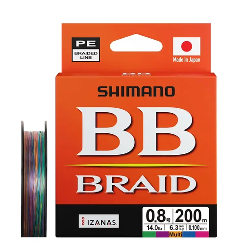Imagen 2 del producto Línea de pesca SHIMANO BB BRAID 4X PE, 150/200/300M, PE trenzado