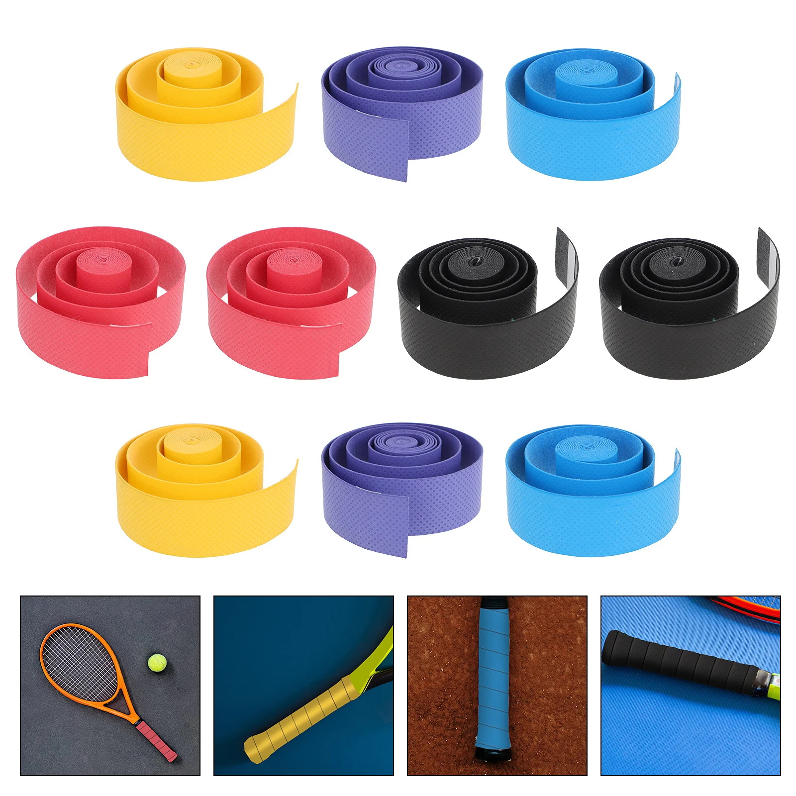 

10Pcs Drum Stick Wrap Anti-Slip Sweat-Absorbent Tape Shockproof Grip for Drumsticks Drumstick Accessories Drum Stick Wrap Tape