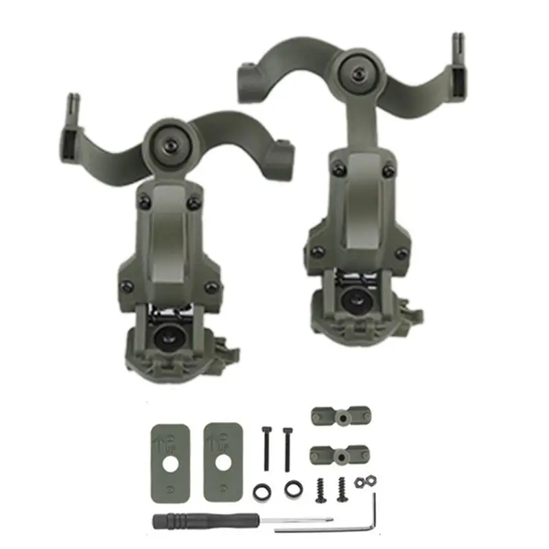 

A65G-Headset Rail Mount Bracket Stand Accessory 360° Rotation Headset Helmet Guide Adapter Fit For OPS Core ARC And Team Wendy R